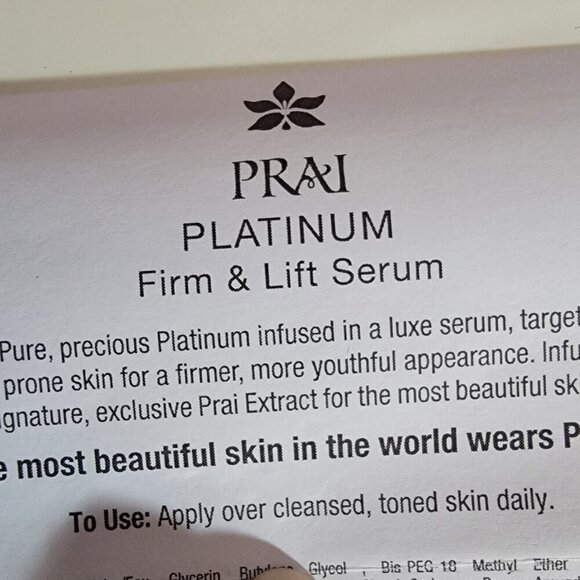 PRAI Platinum Firm and Lift Serum NEW - Picture 10 of 10